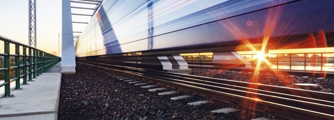 bridge and railway tracks
