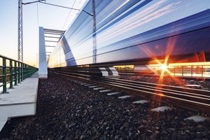 bridge and railway tracks